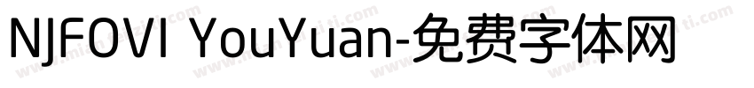 NJFOVI YouYuan字体转换